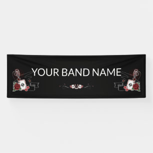 Custom Band Merch Rockabilly Tattoo Vinyl Banner