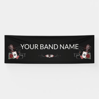 Custom Band Merch Rockabilly Tattoo Vinyl Banner