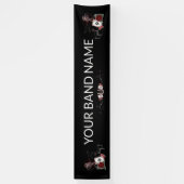 Custom Band Merch Rockabilly Tattoo Vinyl Banner (Vertikal)