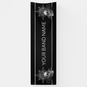 Custom Band Merch Skull Rock Metal Music Konzert Banner (Vertikal)