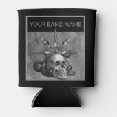 Custom Band Merch Skull Rock Musician Metal Music Dosenkühler (Vorderseite)
