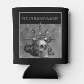 Custom Band Merch Skull Rock Musician Metal Music Dosenkühler (Rückseite)