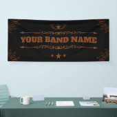 Custom Band Merge Country Western Music Rock Gig Banner (Messe)