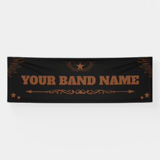 Custom Band Merge Country Western Music Rock Gig Banner