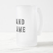 Custom Band Merge Mattglas Bierglas (VorderseiteRechts)