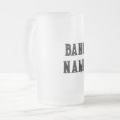 Custom Band Merge Mattglas Bierglas (Vorderseite Links)