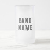 Custom Band Merge Mattglas Bierglas (Mittel)