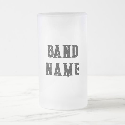 Custom Band Merge Mattglas Bierglas (Mittel)