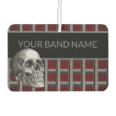 Custom Band Merge Rocker Skull Rock & Roll Music Autolufterfrischer (Vorderseite)