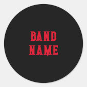 Custom Band Merge Runder Aufkleber (Vorderseite)
