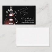 Custom Band Name Rock & Roll Gitarre Musician Musi Visitenkarte (Vorne/Hinten)