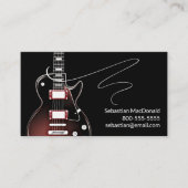 Custom Band Name Rock & Roll Gitarre Musician Musi Visitenkarte (Vorderseite)