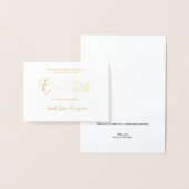 Custom Baptisbaby Mädchen Danke Folienkarte (Anzeige)