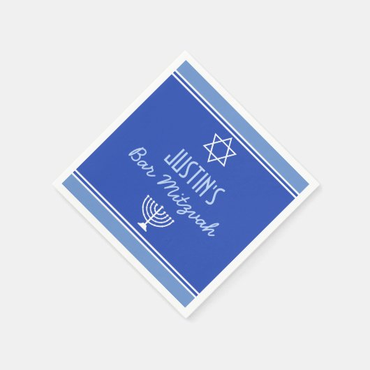 Custom Bar Mitvah Party Servietten (Ecke)