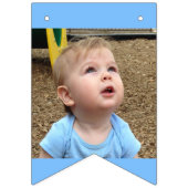 Custom Bar Mitzvah Blue Wimpelkette (Zweite Fahne)