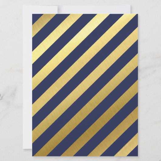 CUSTOM Bar Mitzvah Einladung für Murray Marine + G (Rückseite)