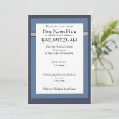 Custom Bar Mitzvah Einladungen (Stehend Vorderseite)