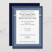 Custom Bar Mitzvah Einladungen (Vorne/Hinten)