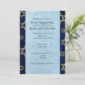 Custom Bar Mitzvah Invitations (2014) Einladung (Stehend Vorderseite)