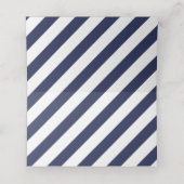 CUSTOM Bar Mitzvah moderne Marine + Goldname SAM Platzkarte (Innenseite Aufgefaltet)