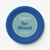 Custom Bar Mitzvah Pappteller (Vorderseite)