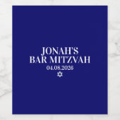 Custom Bar Mitzvah Wine Labels Weinetikett (Einzelnes Label)
