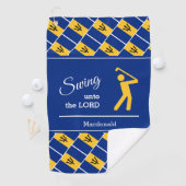 Custom BARBADOS Christliche Swing To Lord Golfhandtuch (Insitu)