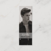 Custom Barber Contact Card with QR Code Mini Visitenkarte (Vorderseite)