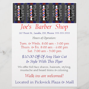 Custom Barber Shop / Werbung / Flyer