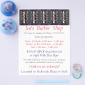 Custom Barber Shop / Werbung / Flyer (Einzeln)