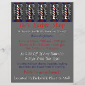 Custom Barber Shop / Werbung / Flyer (Vorne)