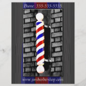 Custom Barber Shop / Werbung / Flyer (Hinten)