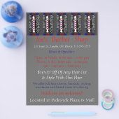 Custom Barber Shop / Werbung / Flyer (Einzeln)
