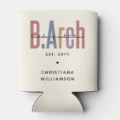 Custom BArch Bachelor of Architecture Abschluss Dosenkühler (Rückseite)