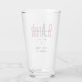 Custom BArch Bachelor of Architecture Abschluss Glas (Rückseite)