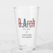 Custom BArch Bachelor of Architecture Abschluss Glas (Vorderseite)