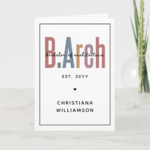 Custom BArch Bachelor of Architecture Abschluss