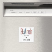 Custom BArch Bachelor of Architecture Abschluss Magnet (In Situ (Geschirrspüler))