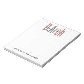 Custom BArch Bachelor of Architecture Abschluss Notizblock (Rotiert)