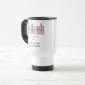 Custom BArch Bachelor of Architecture Abschluss Reisebecher (Vorderseite Links)