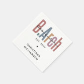 Custom BArch Bachelor of Architecture Abschluss Serviette (Ecke)