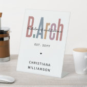 Custom BArch Bachelor of Architecture Abschluss Sockelschild (In SItu)