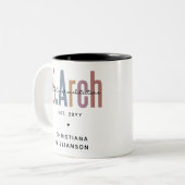 Custom BArch Bachelor of Architecture Abschluss Zweifarbige Tasse (Vorderseite Links)