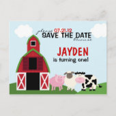 Custom Barnyard Save the Date oder Einladungen (Vorderseite)