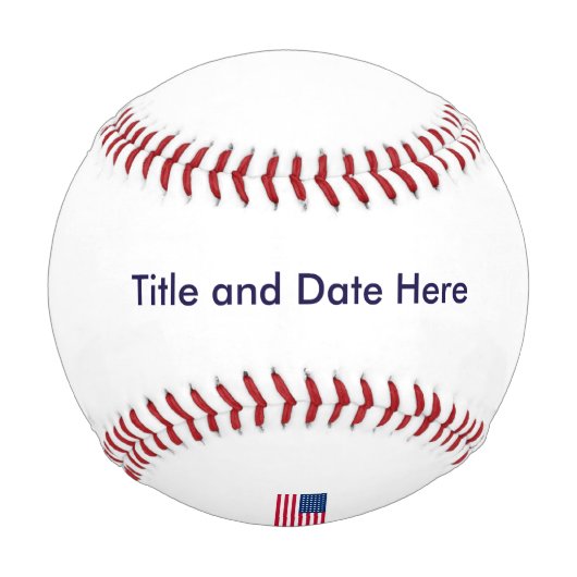 Custom Baseball American Flag (Rückseite)