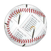 CUSTOM BASEBALL - BOURBON LOVERS SHOPPPING LISTE (Vorderseite Links)