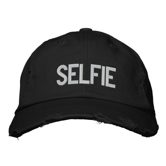 Custom Baseball Cap SELFIE Bestickte Kappe (Vorderseite)