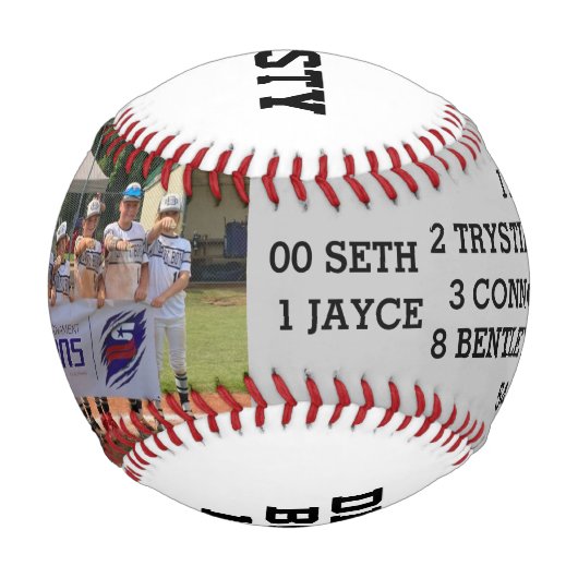 Custom Baseball Coach Keepake Ball Geschenk (Rückseite)