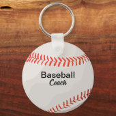 Custom Baseball Coach Keepake Schlüsselanhänger (Vorderseite)