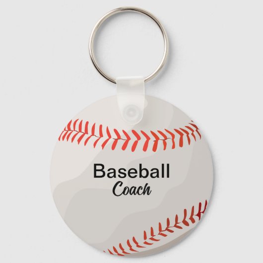 Custom Baseball Coach Keepake Schlüsselanhänger (Rückseite)